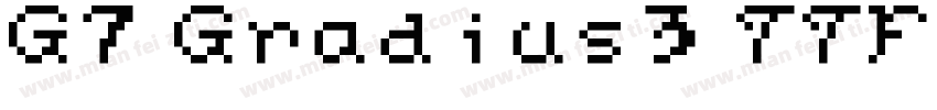 G7 Gradius3 TTF字体转换